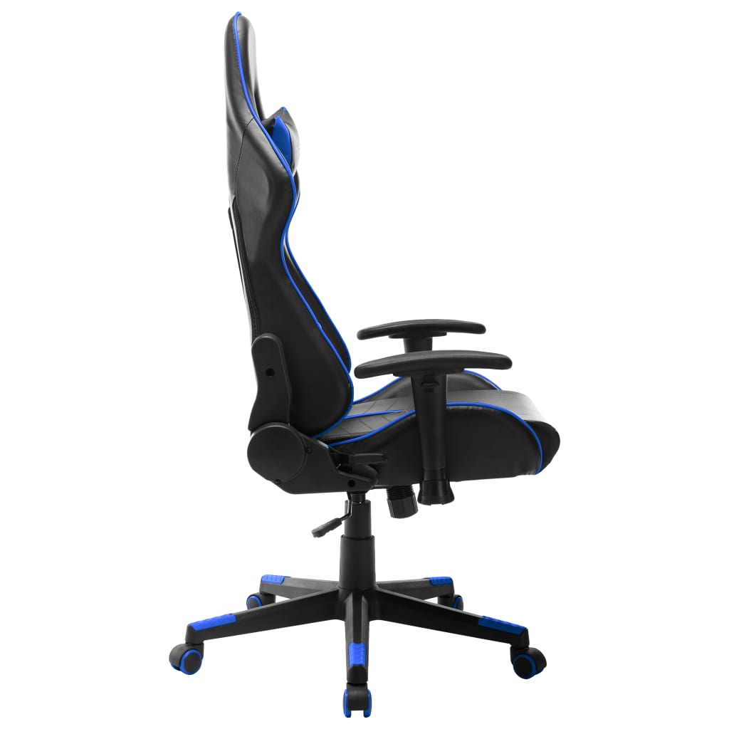 Gamestoel kunstleer zwart en blauw is nu te koop bij PeponiXL, paradijselijk wonen!