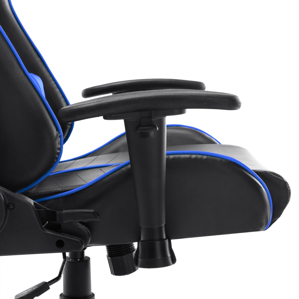 Gamestoel kunstleer zwart en blauw is nu te koop bij PeponiXL, paradijselijk wonen!