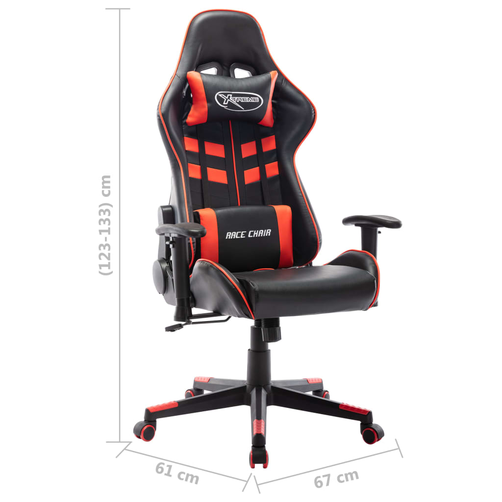 Gamestoel kunstleer zwart en rood is nu te koop bij PeponiXL, paradijselijk wonen!