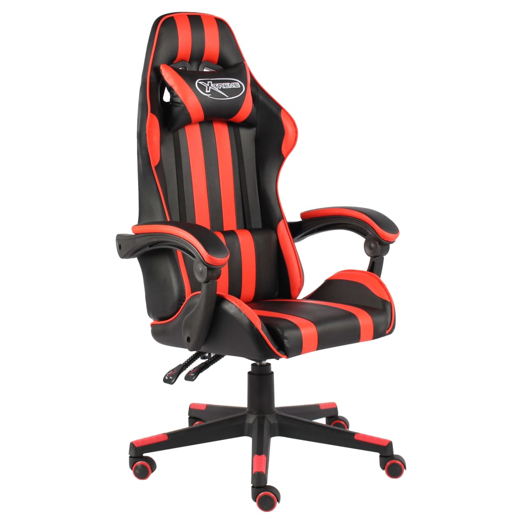 Racestoel kunstleer zwart en rood is nu te koop bij PeponiXL, paradijselijk wonen!