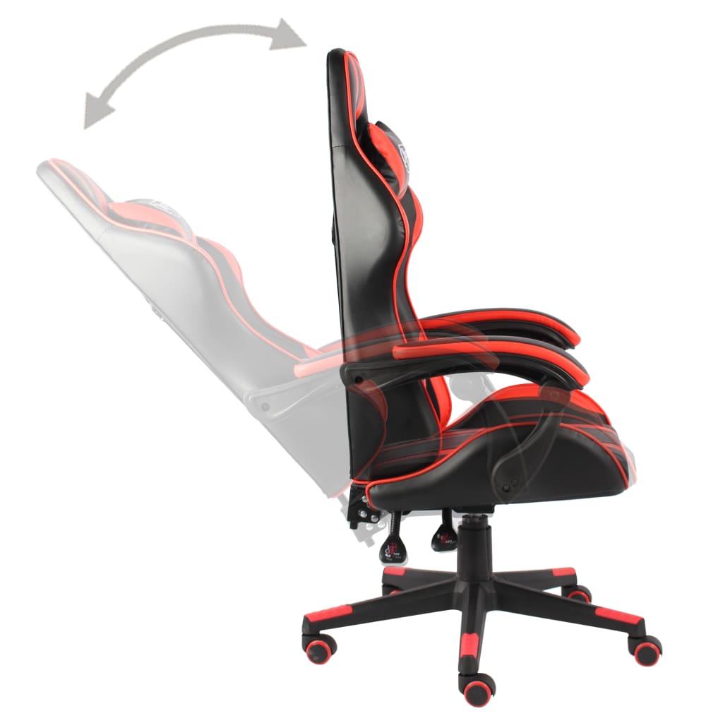 Racestoel kunstleer zwart en rood is nu te koop bij PeponiXL, paradijselijk wonen!