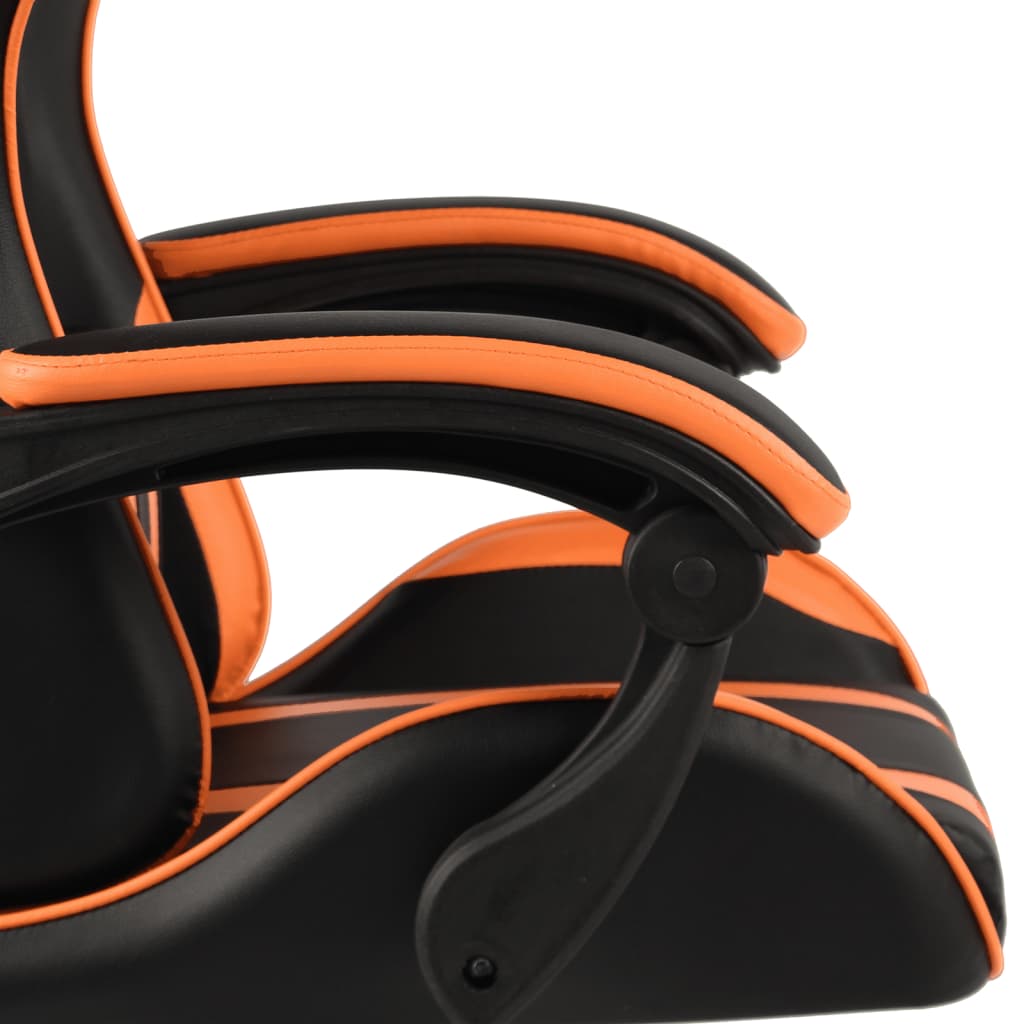 Racestoel kunstleer zwart en oranje is nu te koop bij PeponiXL, paradijselijk wonen!