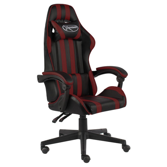 Racestoel kunstleer zwart en wijnrood is nu te koop bij PeponiXL, paradijselijk wonen!