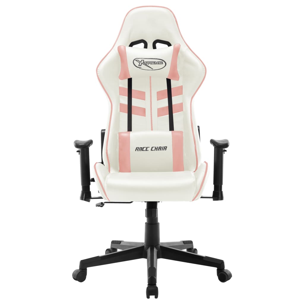 Gamestoel kunstleer wit en roze is nu te koop bij PeponiXL, paradijselijk wonen!