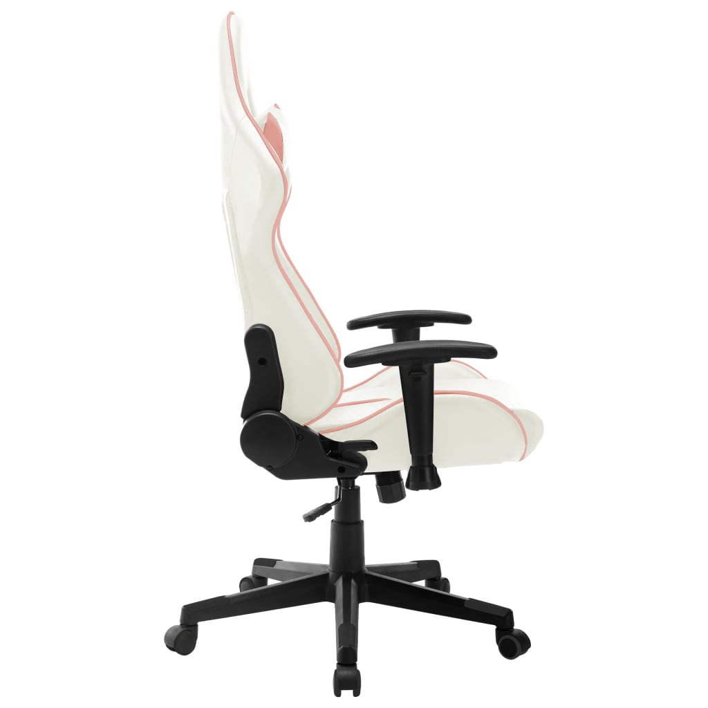 Gamestoel kunstleer wit en roze is nu te koop bij PeponiXL, paradijselijk wonen!
