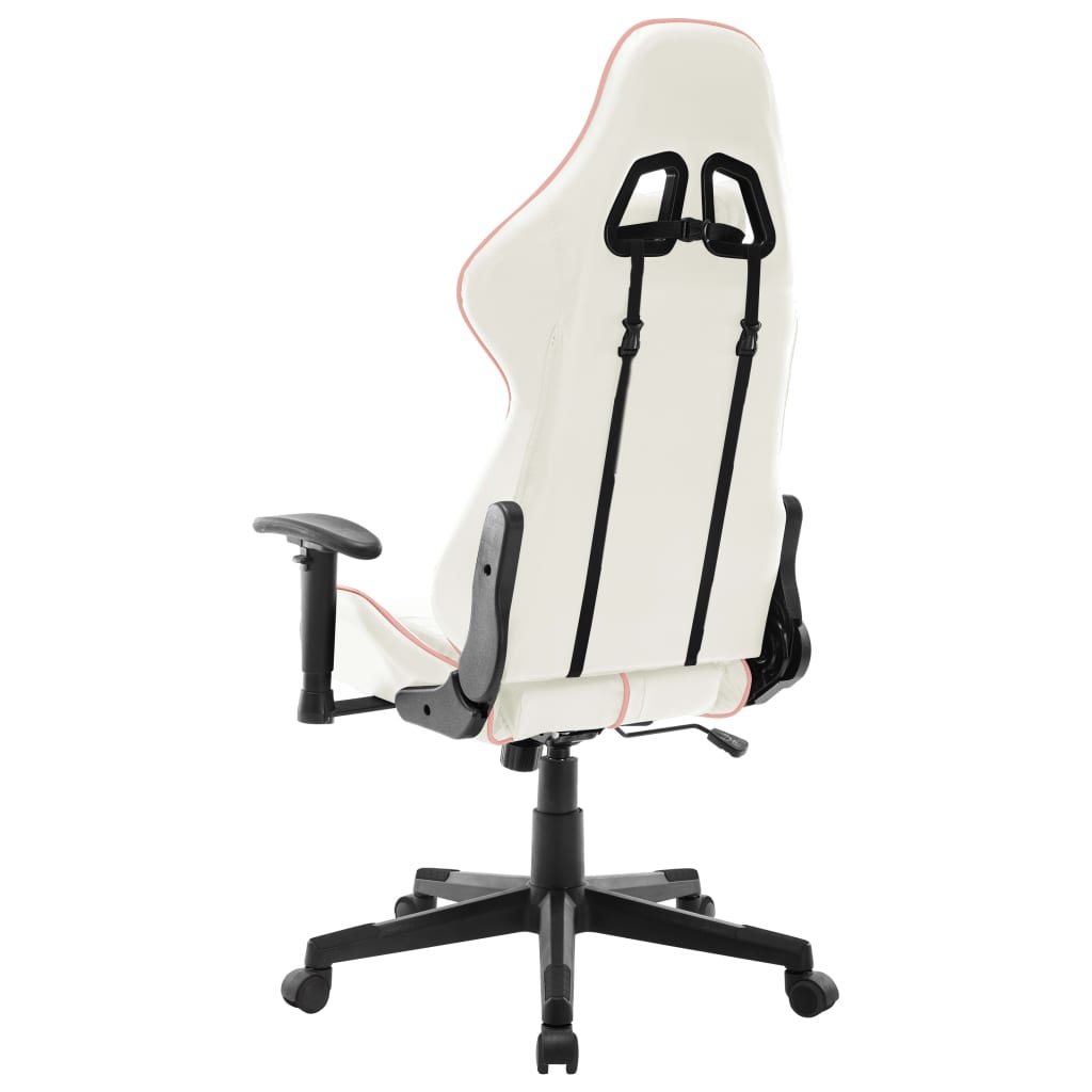 Gamestoel kunstleer wit en roze is nu te koop bij PeponiXL, paradijselijk wonen!