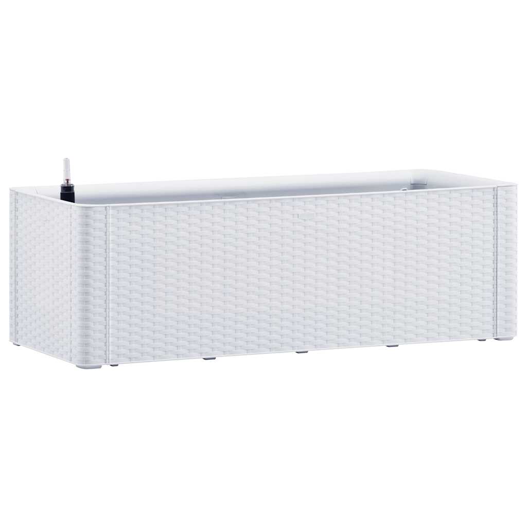 Plantenbak hoog met zelfbewateringssysteem 100x43x33 cm wit is nu te koop bij PeponiXL, paradijselijk wonen!