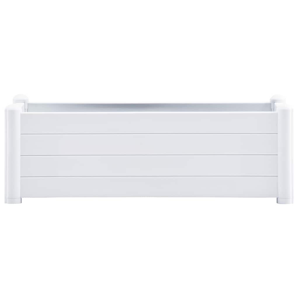 Plantenbak verhoogd 100x43x35 cm PP wit is nu te koop bij PeponiXL, paradijselijk wonen!
