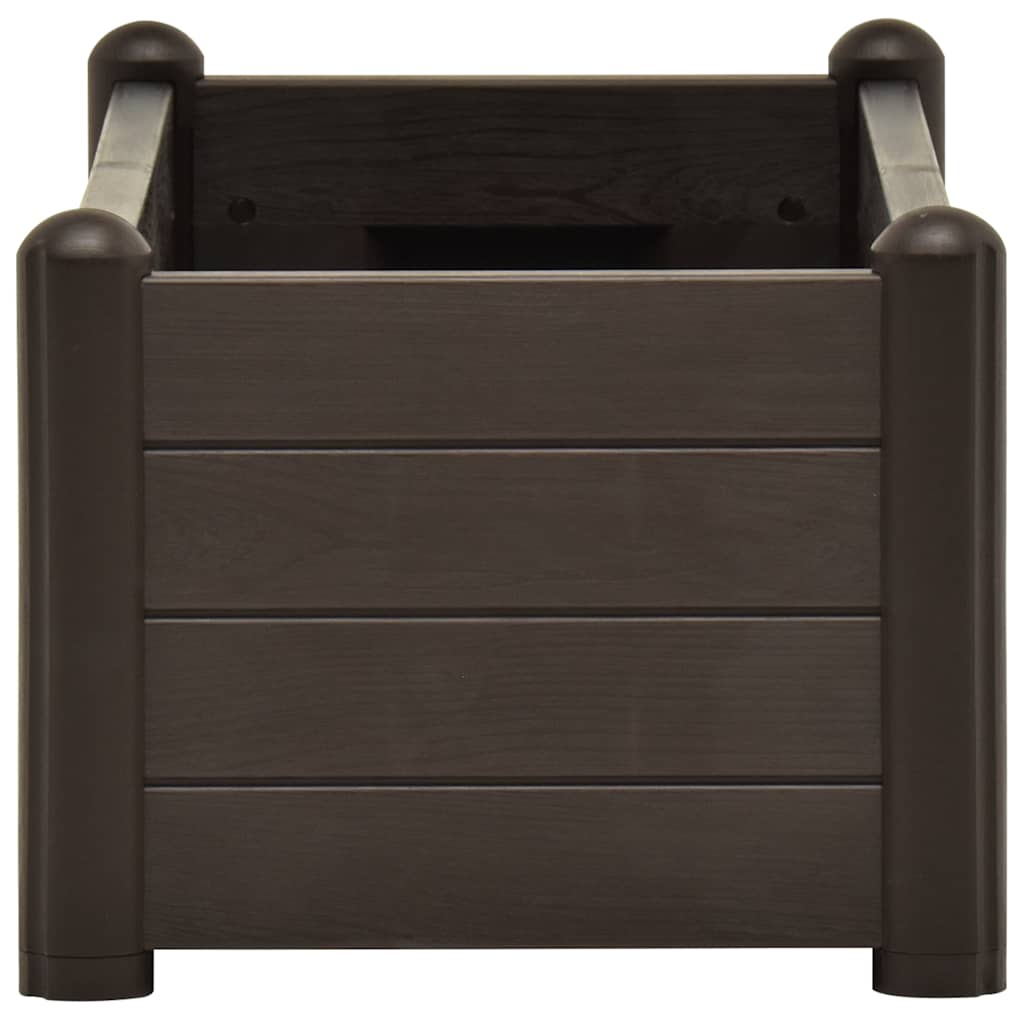 Plantenbak verhoogd 100x43x35 cm PP mokka is nu te koop bij PeponiXL, paradijselijk wonen!