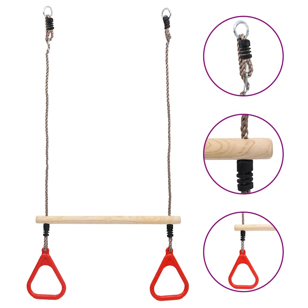Trapezestang met ringen is nu te koop bij PeponiXL, paradijselijk wonen!