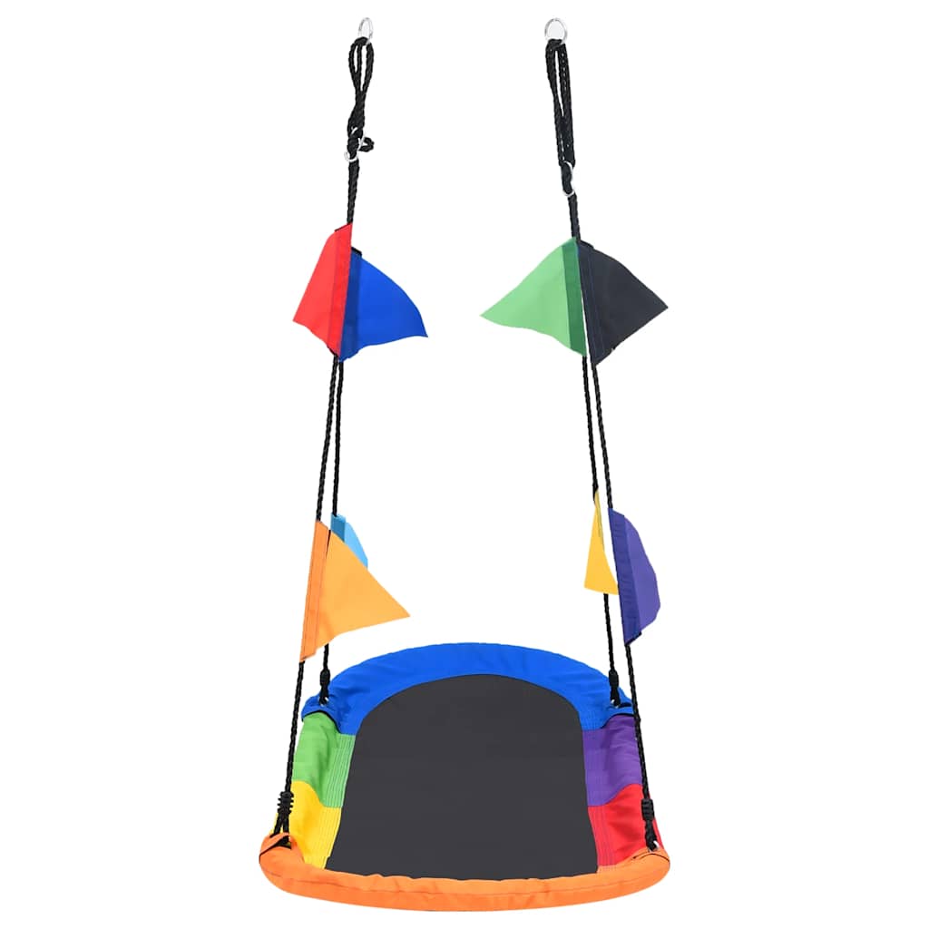 Nestschommel met vlaggetjes 165x70 cm is nu te koop bij PeponiXL, paradijselijk wonen!