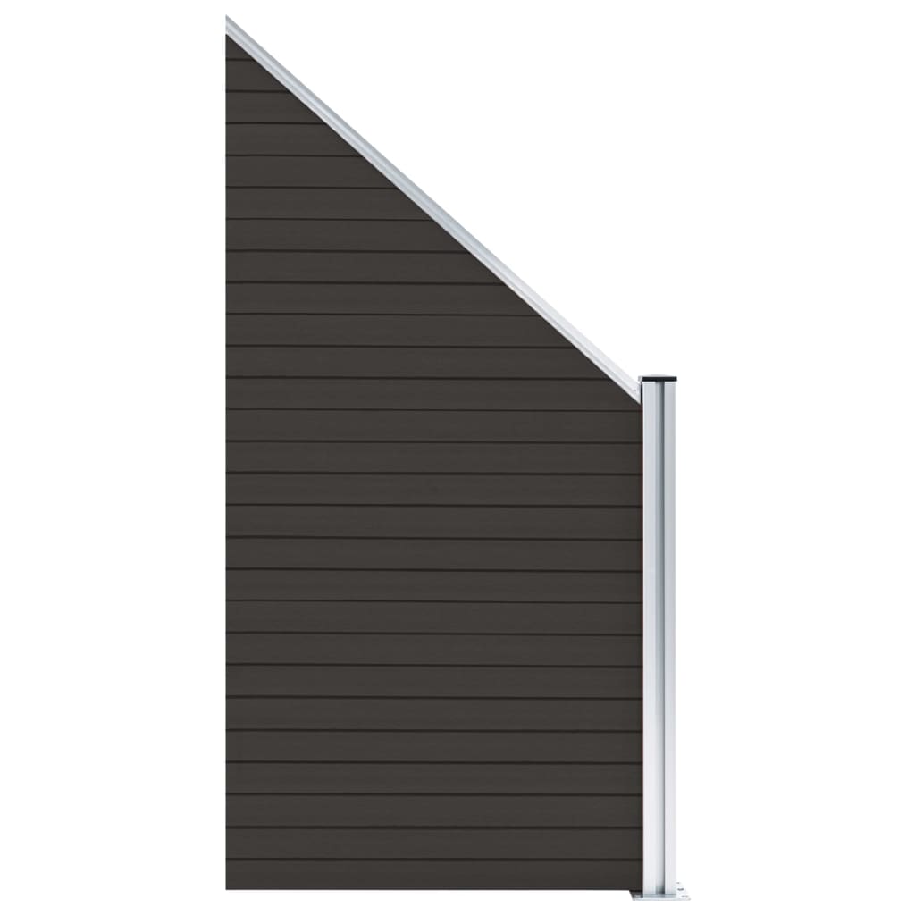 Schuttingpaneel 95x(105-180) cm HKC zwart is nu te koop bij PeponiXL, paradijselijk wonen!