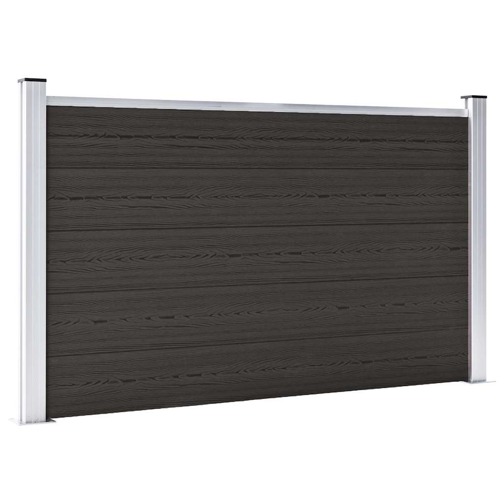 Schuttingpaneel 180x105 cm HKC zwart is nu te koop bij PeponiXL, paradijselijk wonen!