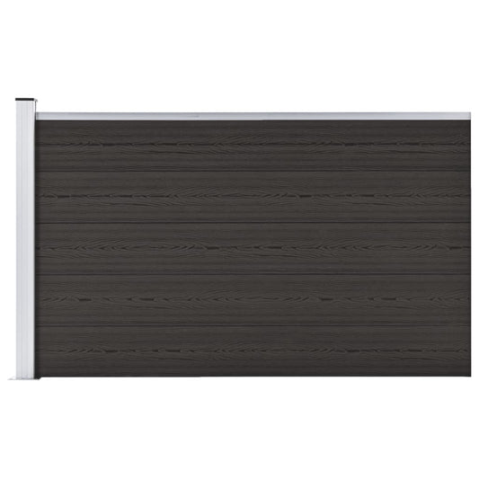 Schuttingpaneel 175x105 cm HKC zwart is nu te koop bij PeponiXL, paradijselijk wonen!