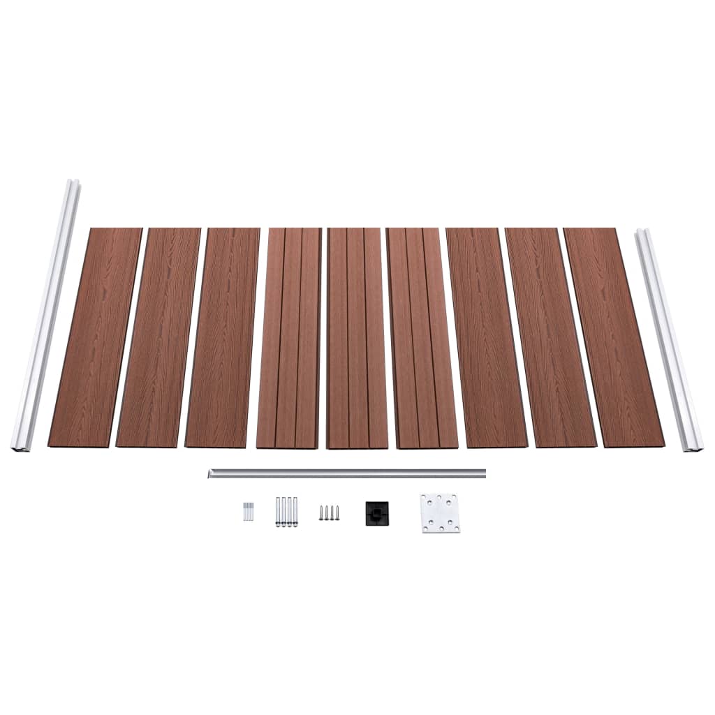 Schuttingpaneel 95x186 cm HKC bruin is nu te koop bij PeponiXL, paradijselijk wonen!