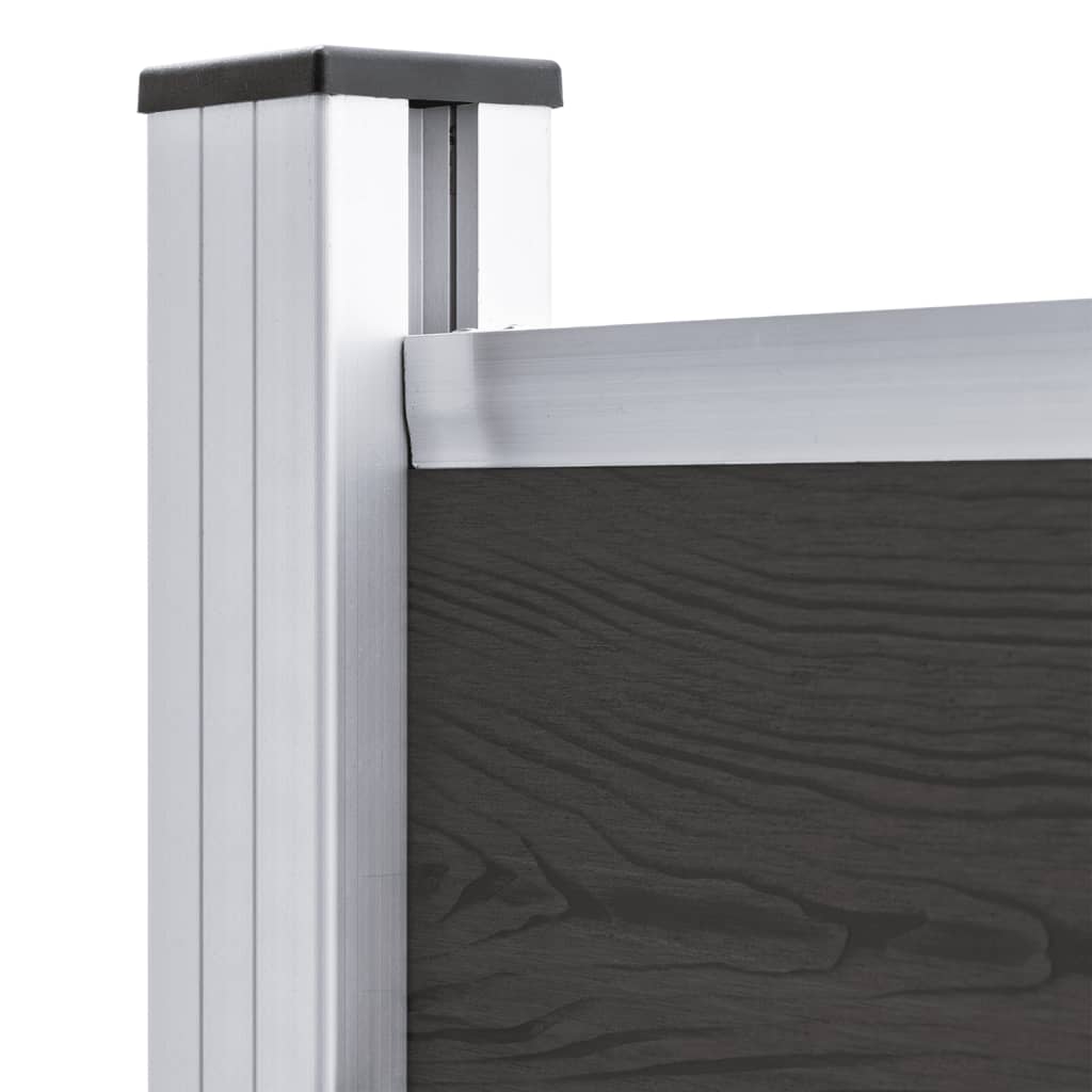 Schuttingpaneel 95x186 cm HKC zwart is nu te koop bij PeponiXL, paradijselijk wonen!