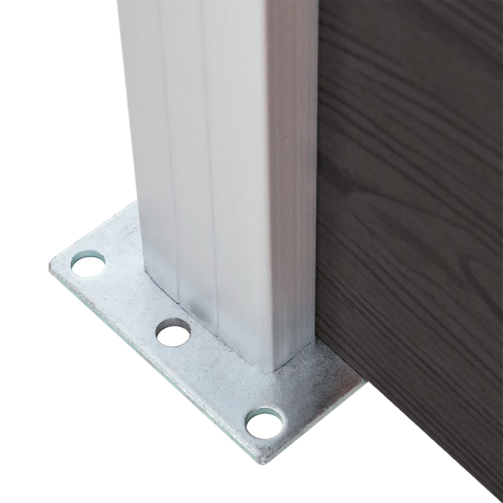 Schuttingpaneel 95x186 cm HKC zwart is nu te koop bij PeponiXL, paradijselijk wonen!