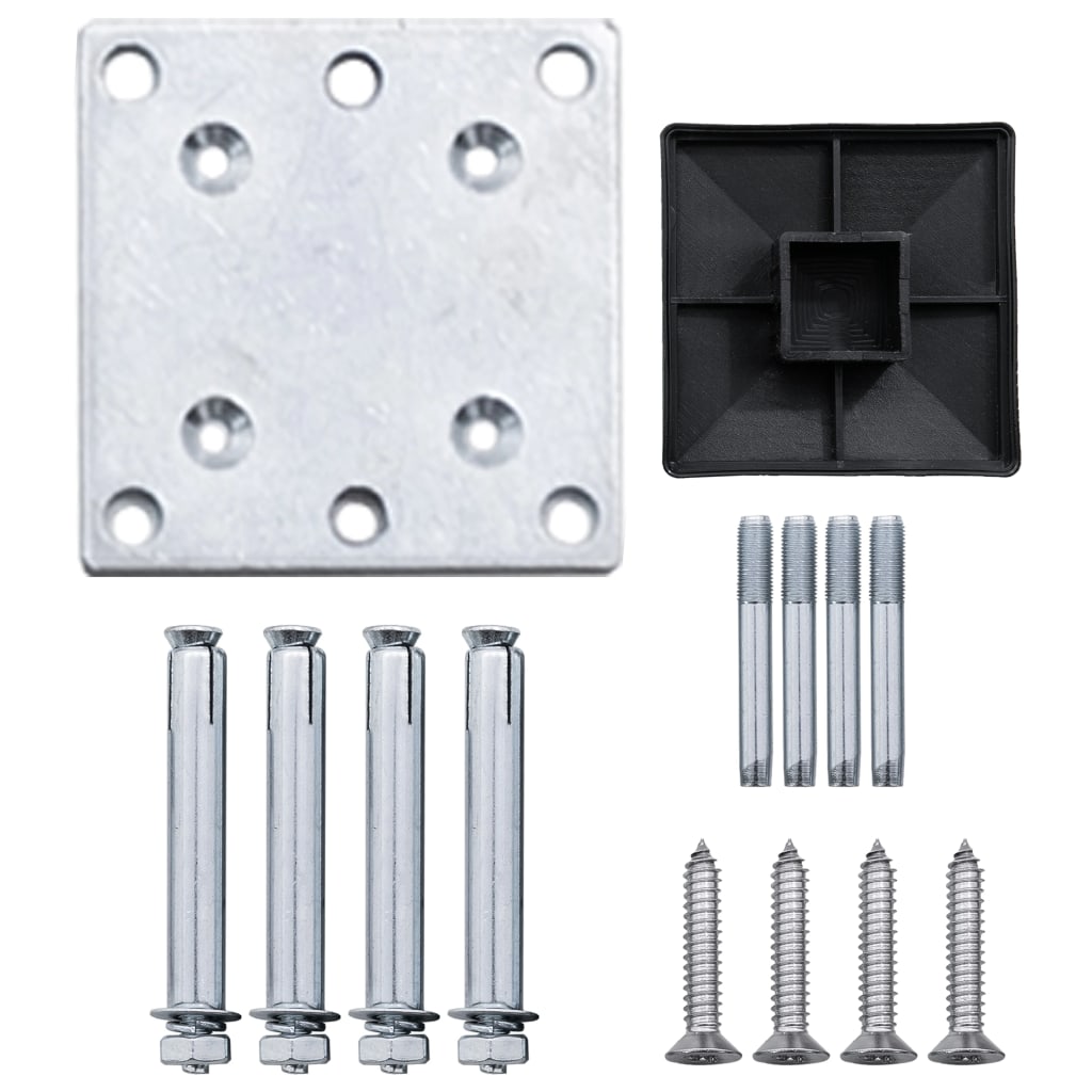 Schuttingpaneel 95x186 cm HKC zwart is nu te koop bij PeponiXL, paradijselijk wonen!