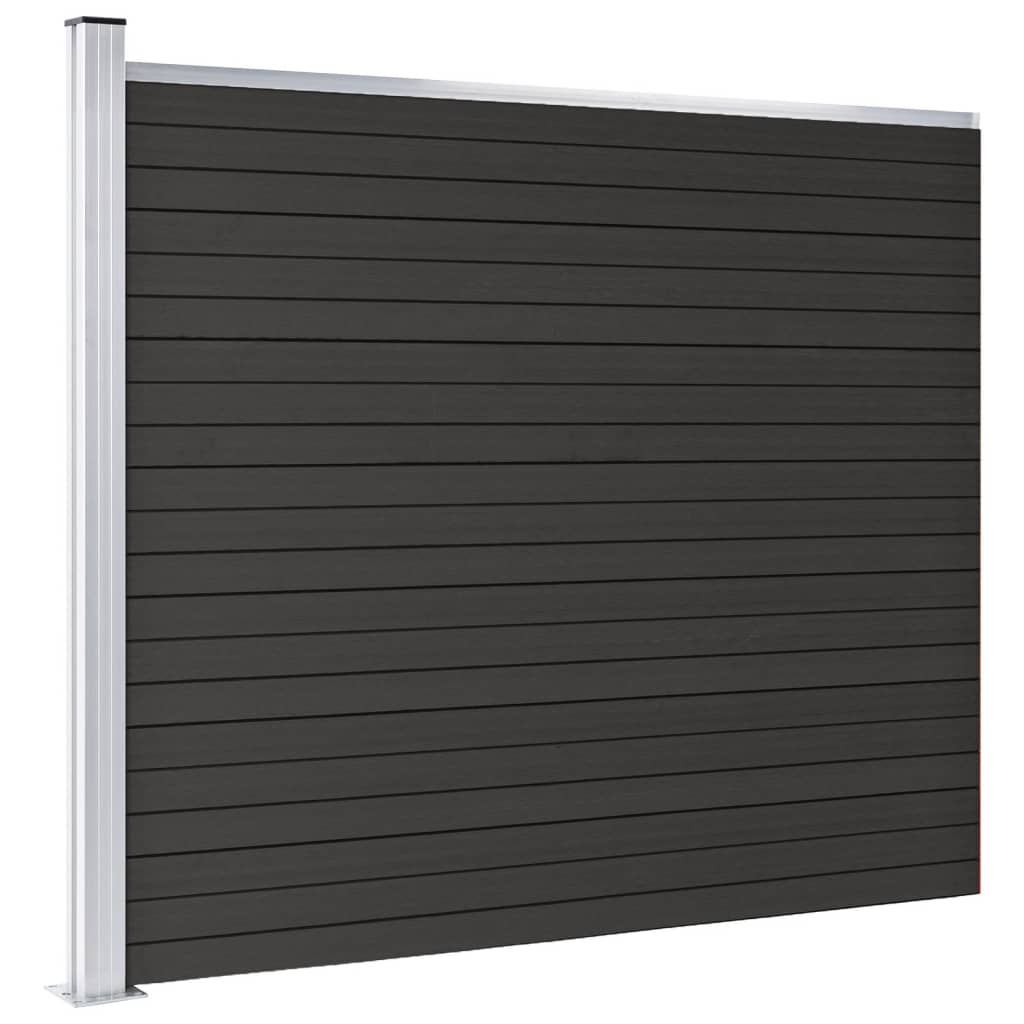 Schuttingpaneel 175x146 cm HKC grijs is nu te koop bij PeponiXL, paradijselijk wonen!