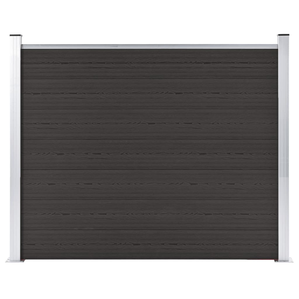 Schuttingpaneel 180x146 cm HKC zwart is nu te koop bij PeponiXL, paradijselijk wonen!