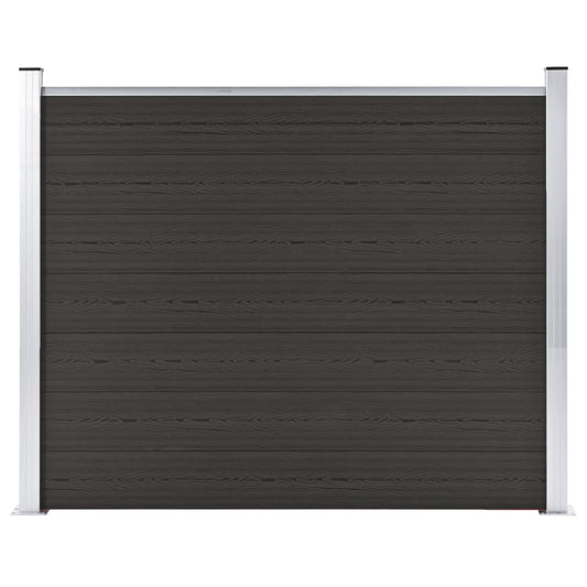 Schuttingpaneel 180x146 cm HKC zwart is nu te koop bij PeponiXL, paradijselijk wonen!
