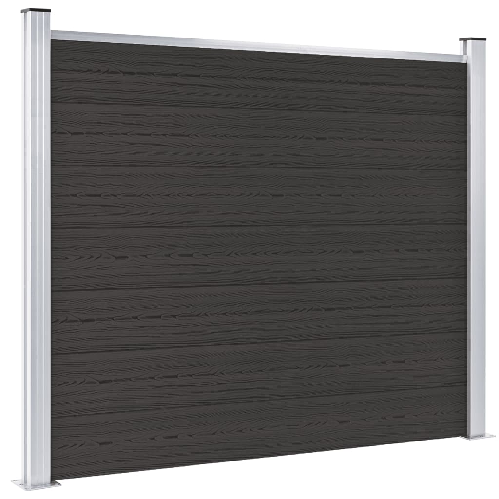 Schuttingpaneel 180x146 cm HKC zwart is nu te koop bij PeponiXL, paradijselijk wonen!