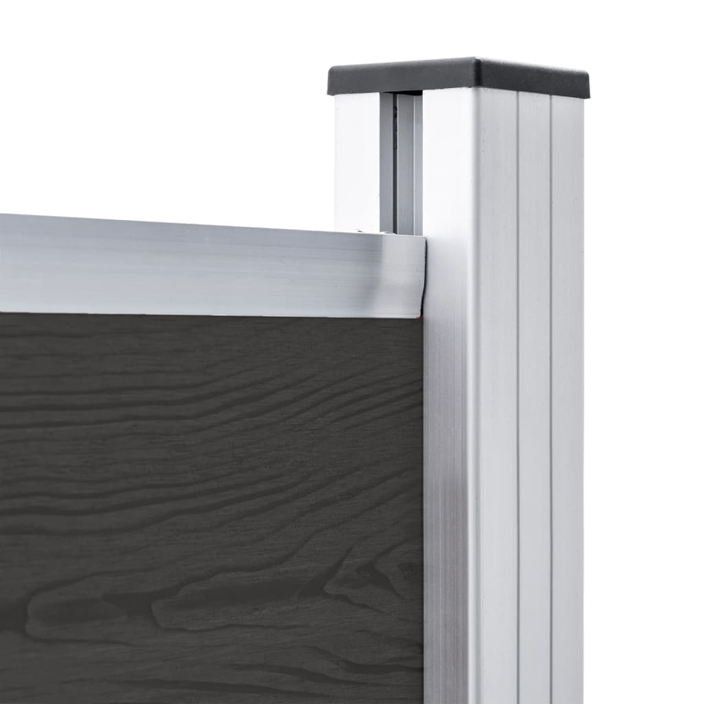 Schuttingpaneel 180x146 cm HKC zwart is nu te koop bij PeponiXL, paradijselijk wonen!