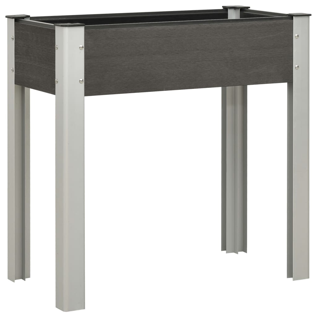 Plantenbak verhoogd 75x40x75 cm HKC grijs is nu te koop bij PeponiXL, paradijselijk wonen!