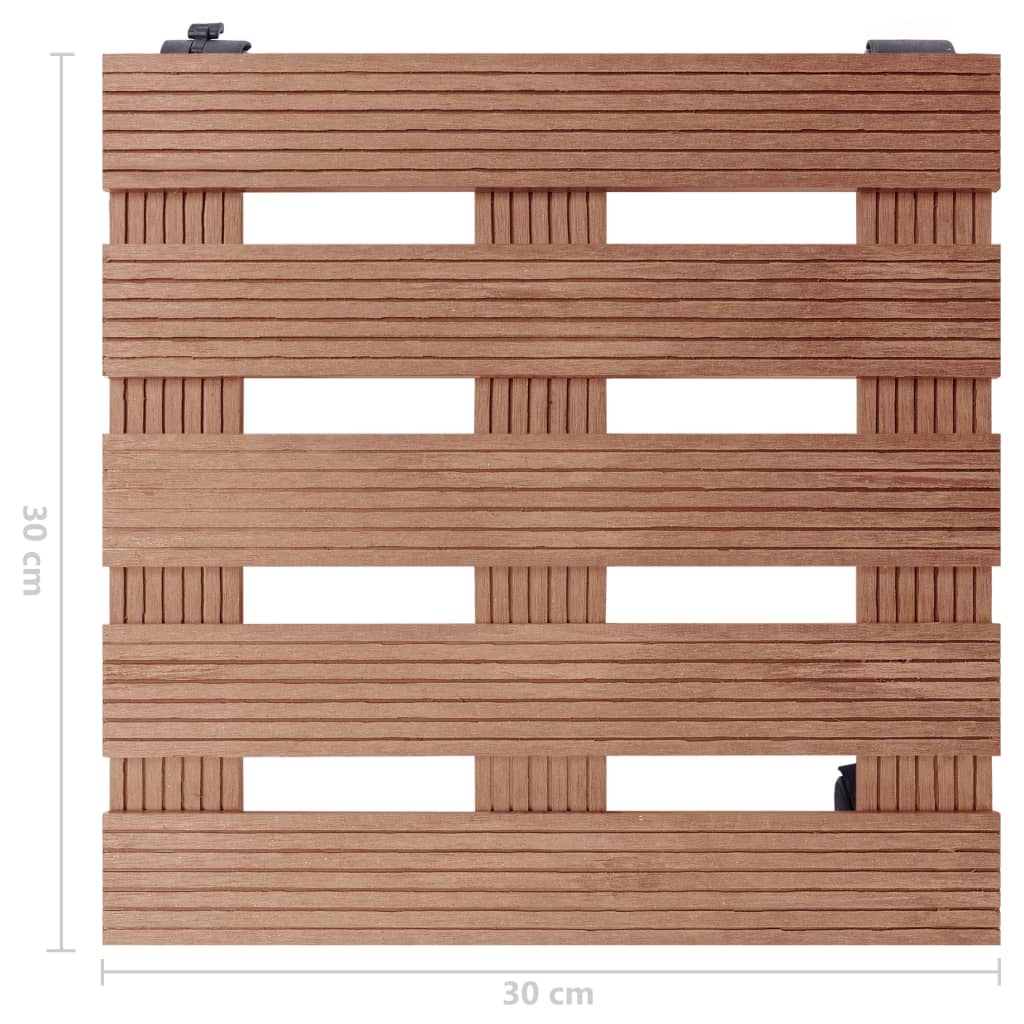 Plantentrolleys 2 st 30x30x7,5 cm HKC bruin is nu te koop bij PeponiXL, paradijselijk wonen!