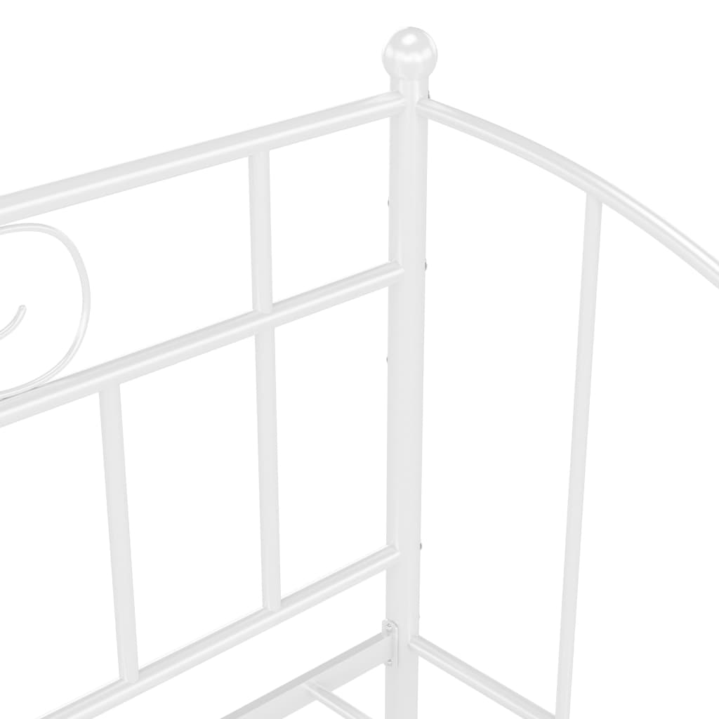 Slaapbank metaal wit 90x200 cm is nu te koop bij PeponiXL, paradijselijk wonen!