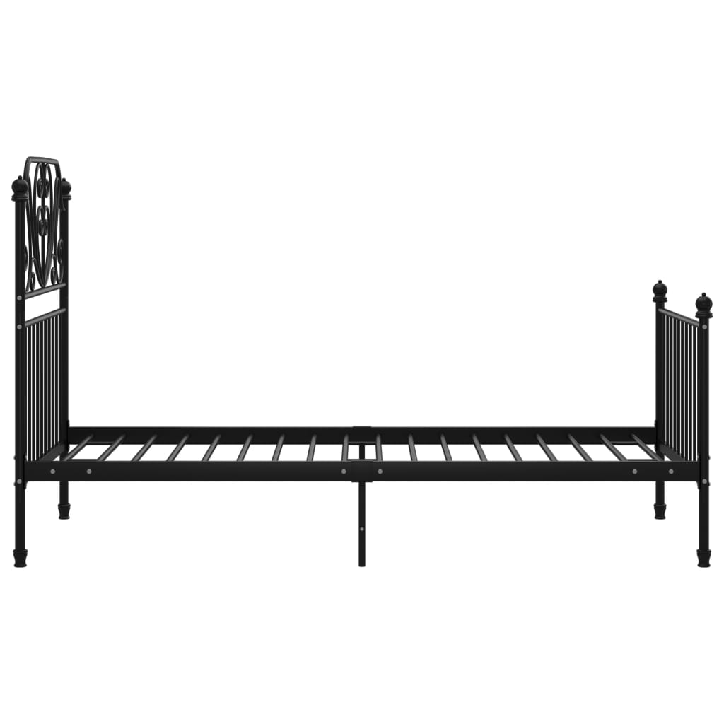 Bedframe metaal zwart 100x200 cm is nu te koop bij PeponiXL, paradijselijk wonen!