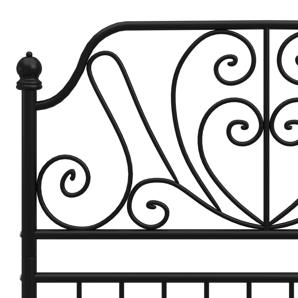 Bedframe metaal zwart 100x200 cm is nu te koop bij PeponiXL, paradijselijk wonen!