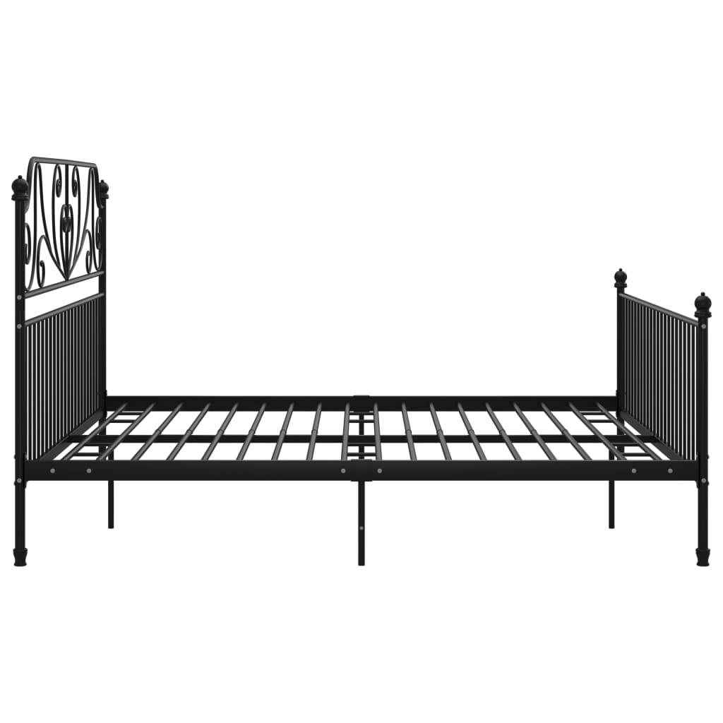 Bedframe metaal zwart 180x200 cm is nu te koop bij PeponiXL, paradijselijk wonen!