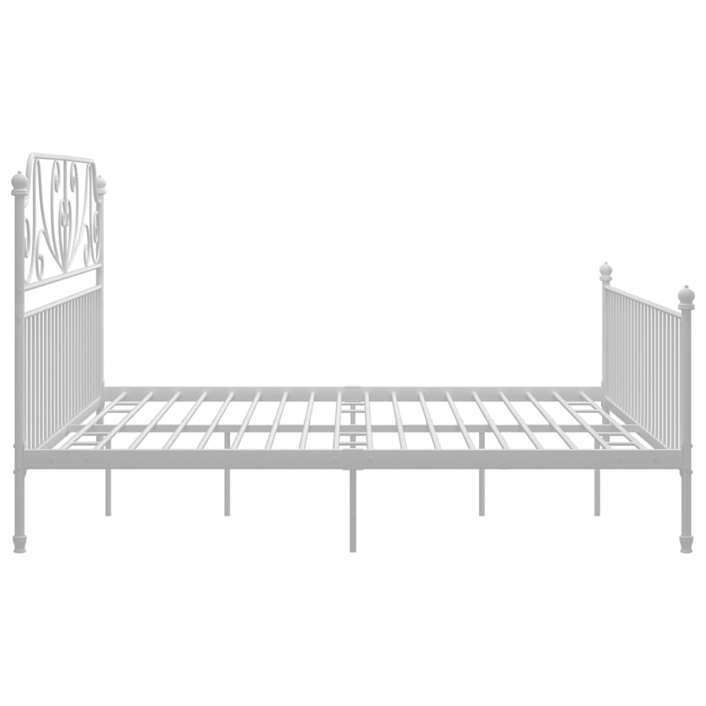 Bedframe metaal wit 180x200 cm is nu te koop bij PeponiXL, paradijselijk wonen!