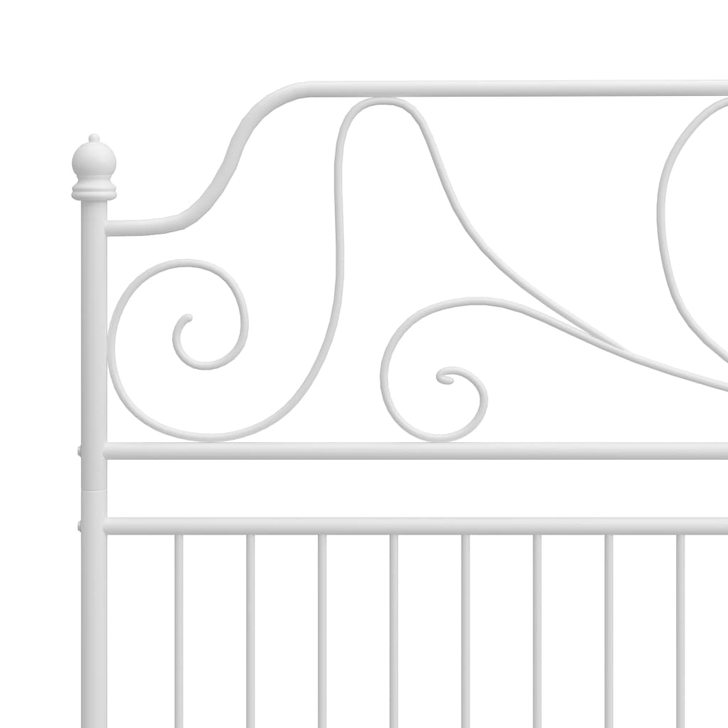 Bedframe metaal wit 200x200 cm is nu te koop bij PeponiXL, paradijselijk wonen!