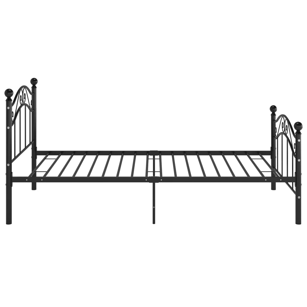 Bedframe metaal zwart 90x200 cm is nu te koop bij PeponiXL, paradijselijk wonen!