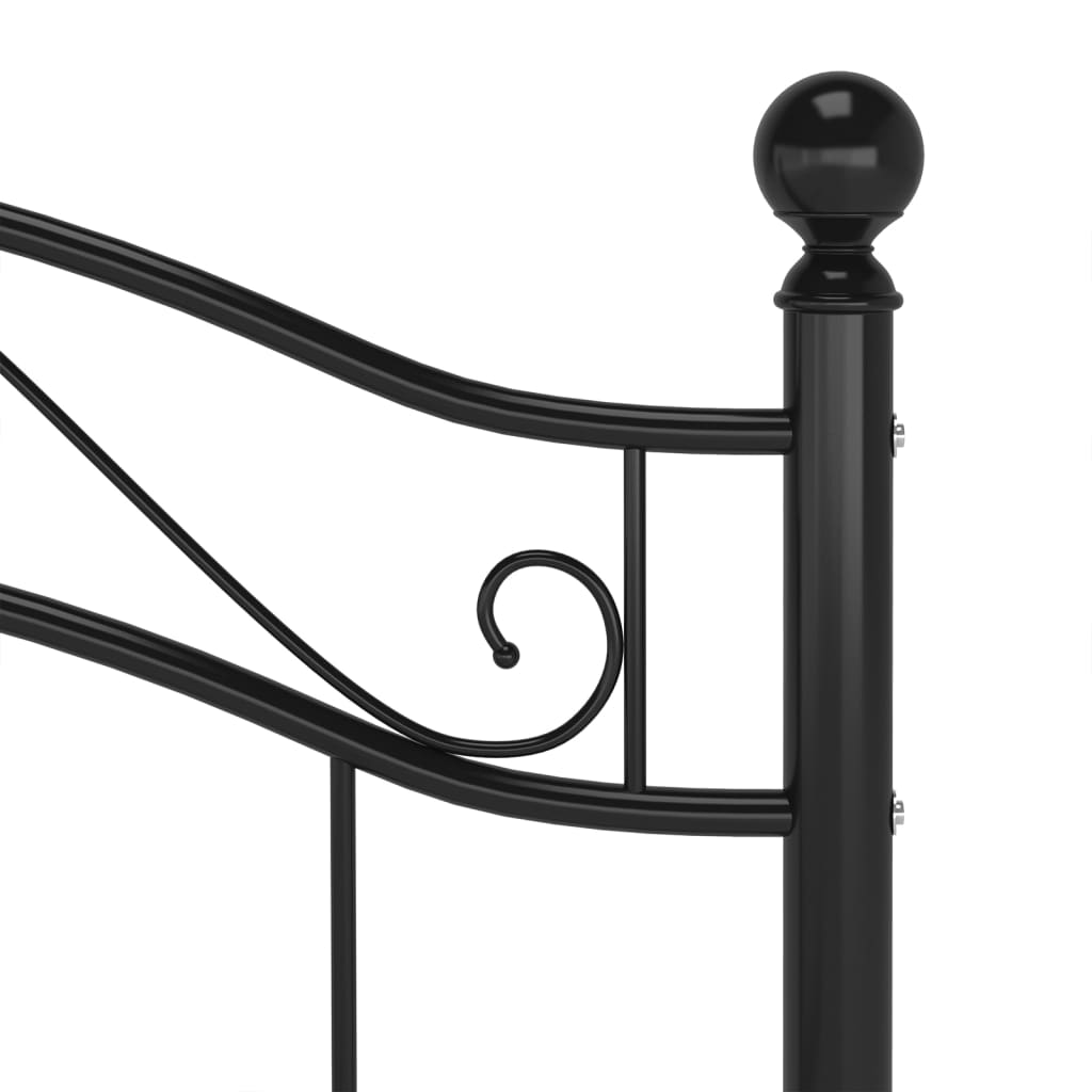Bedframe metaal zwart 90x200 cm is nu te koop bij PeponiXL, paradijselijk wonen!