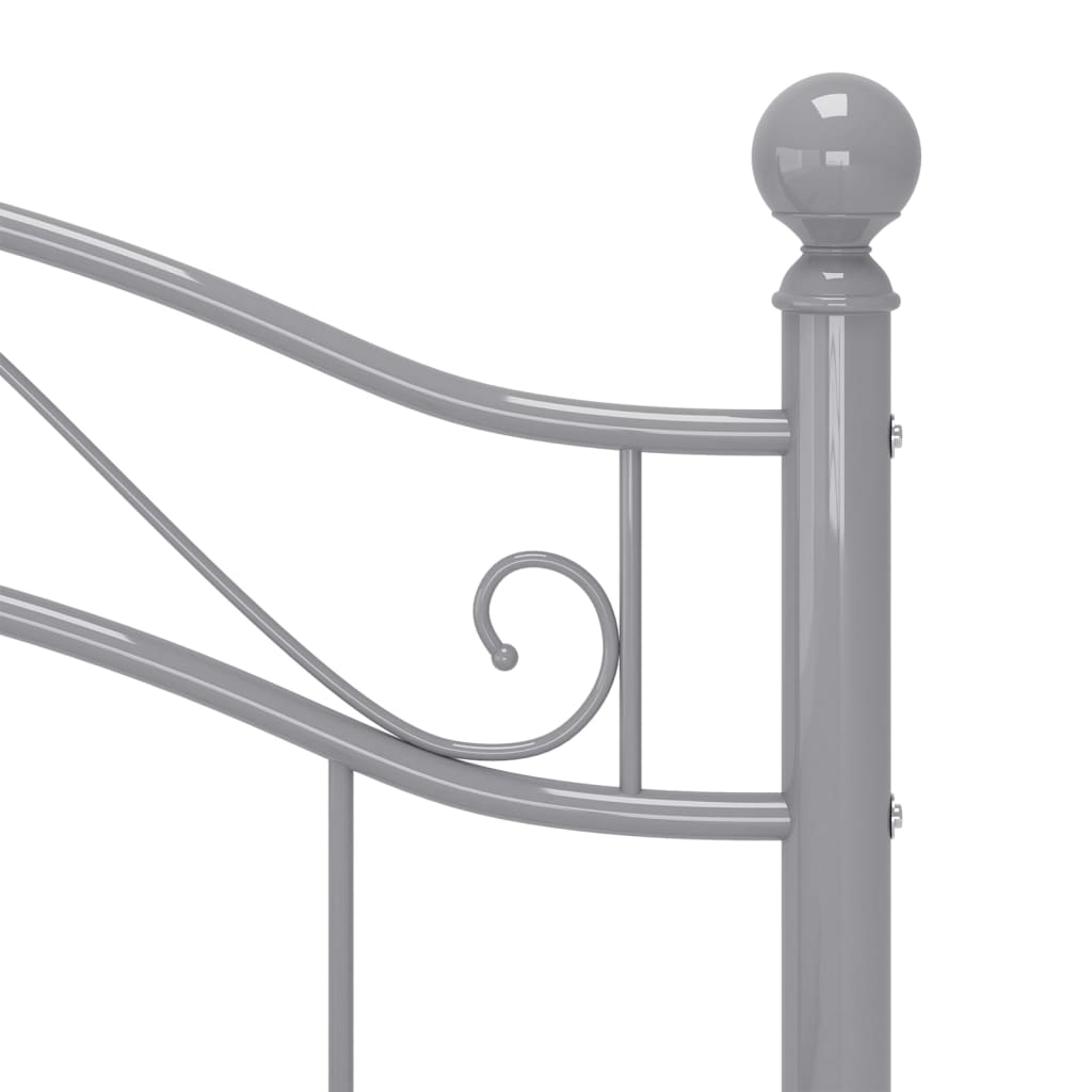 Bedframe metaal grijs 90x200 cm is nu te koop bij PeponiXL, paradijselijk wonen!