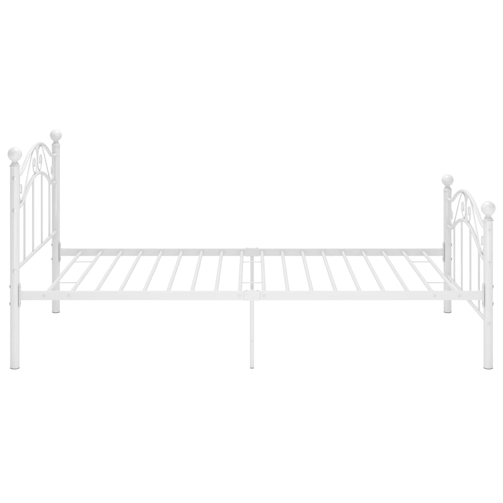 Bedframe metaal wit 100x200 cm is nu te koop bij PeponiXL, paradijselijk wonen!
