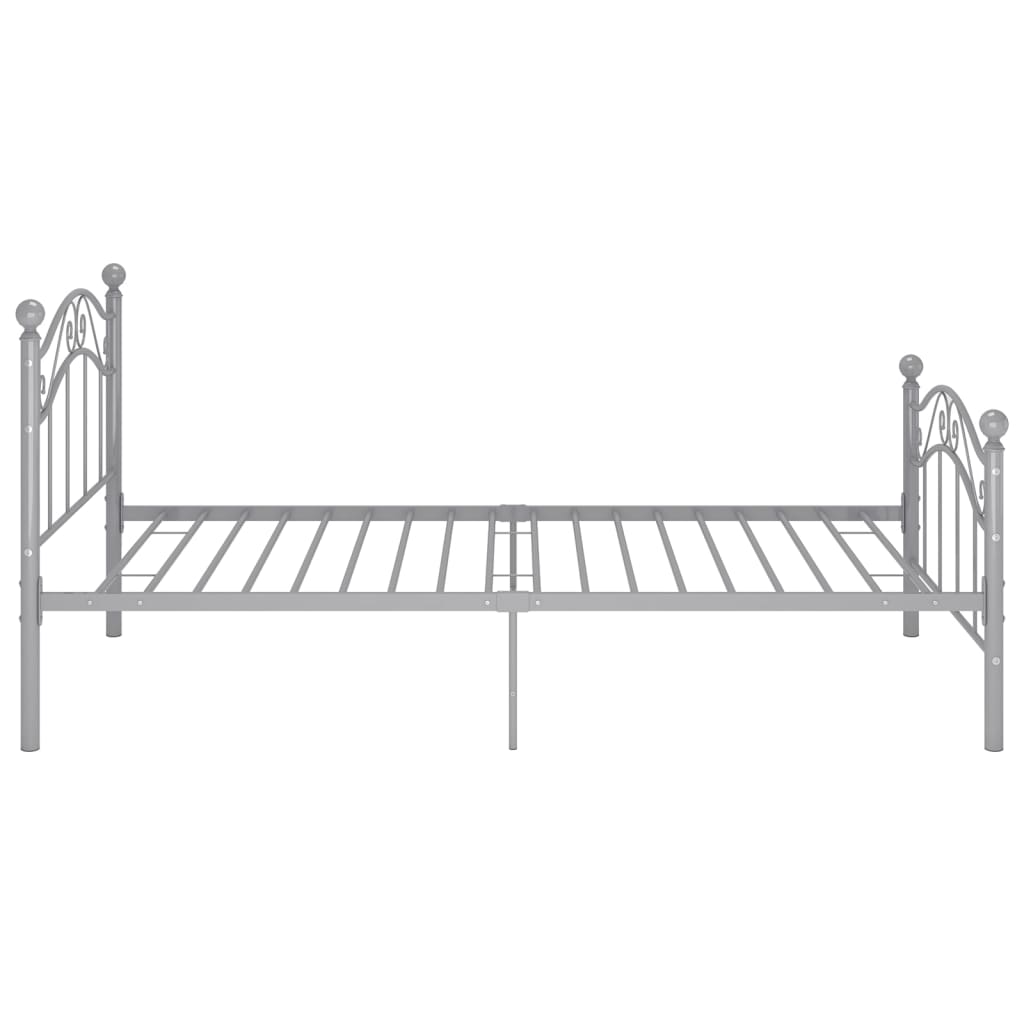 Bedframe metaal grijs 100x200 cm is nu te koop bij PeponiXL, paradijselijk wonen!