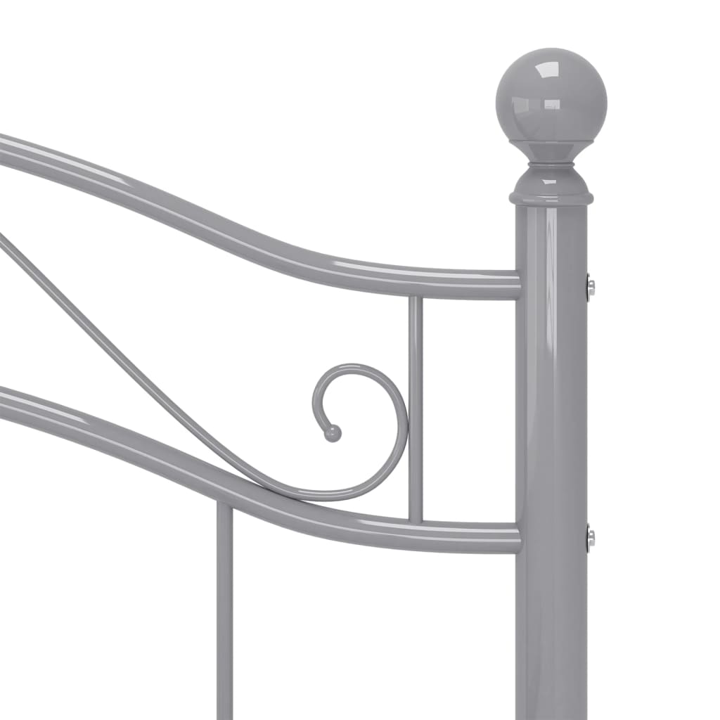 Bedframe metaal grijs 100x200 cm is nu te koop bij PeponiXL, paradijselijk wonen!