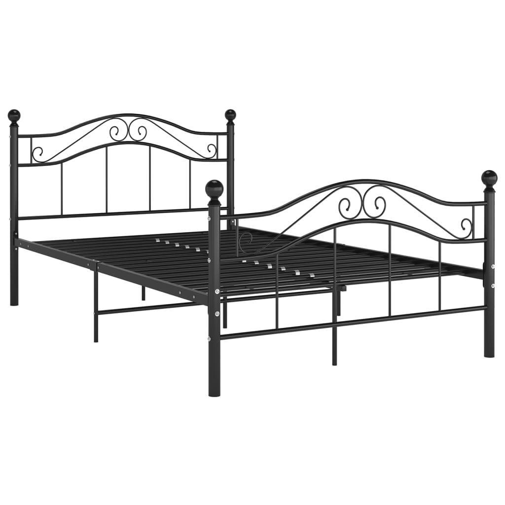 Bedframe metaal zwart 120x200 cm is nu te koop bij PeponiXL, paradijselijk wonen!