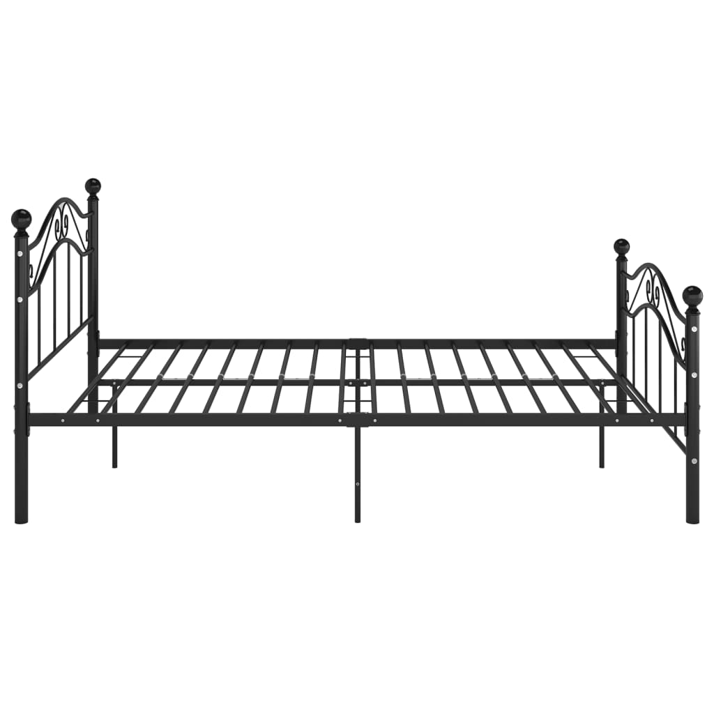 Bedframe metaal zwart 120x200 cm is nu te koop bij PeponiXL, paradijselijk wonen!