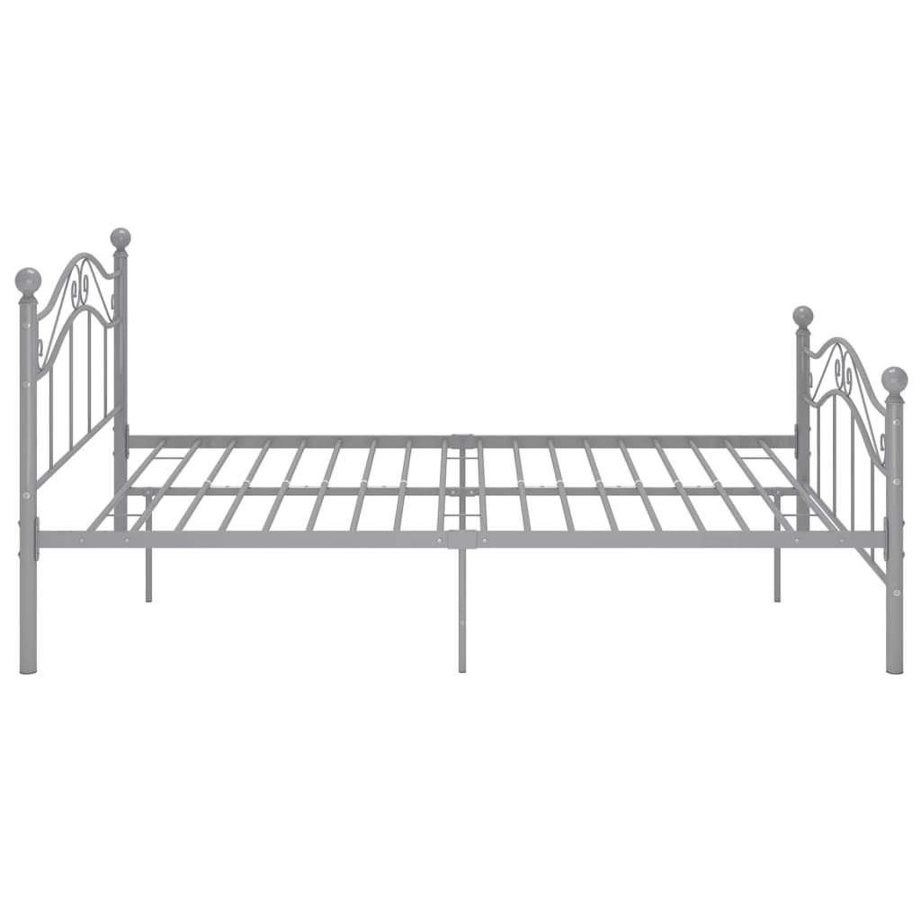 Bedframe metaal grijs 120x200 cm is nu te koop bij PeponiXL, paradijselijk wonen!