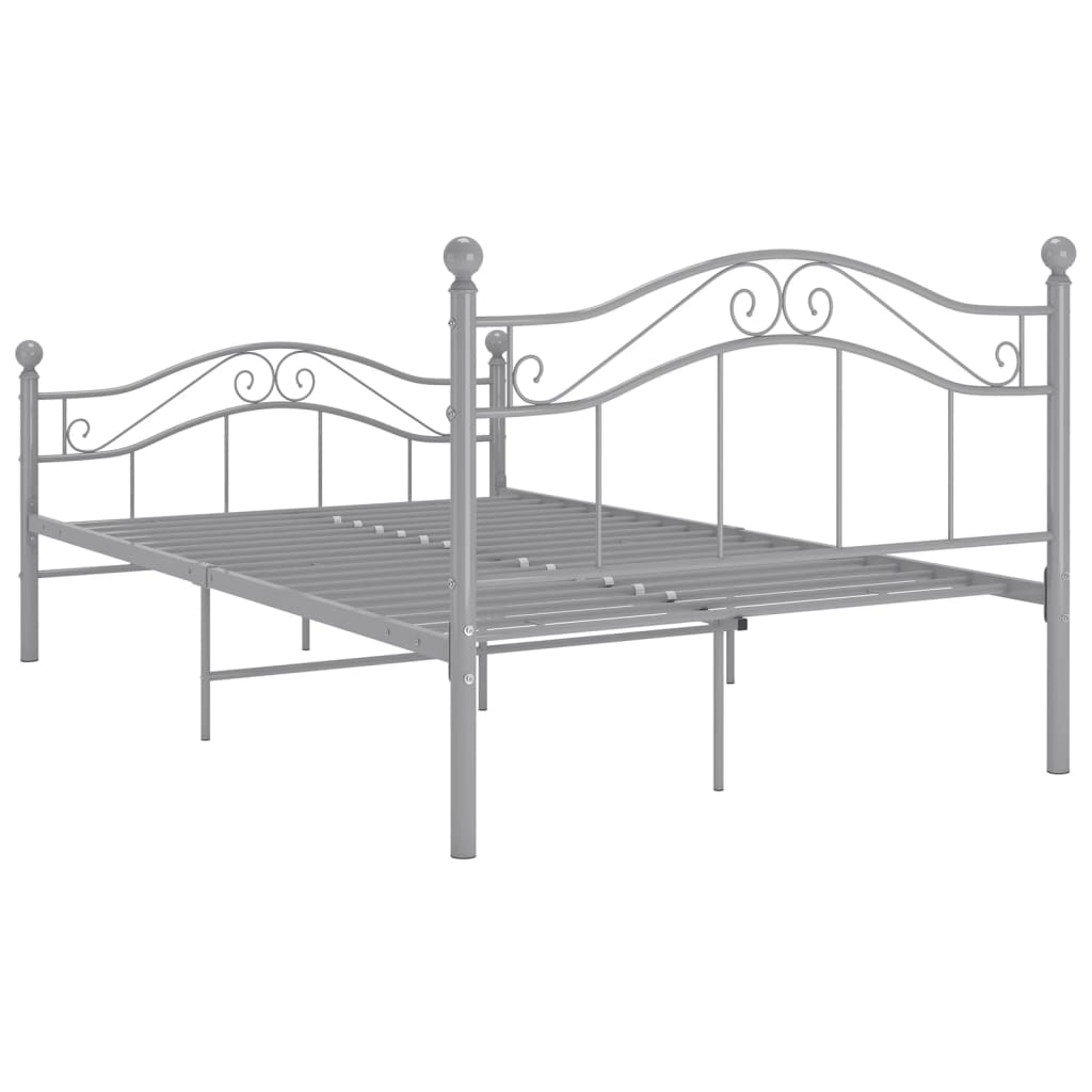 Bedframe metaal grijs 120x200 cm is nu te koop bij PeponiXL, paradijselijk wonen!