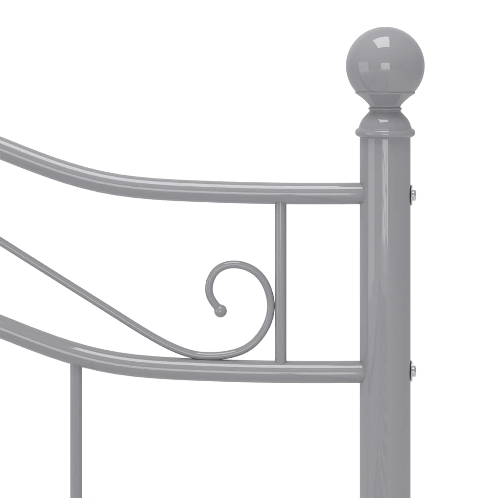 Bedframe metaal grijs 120x200 cm is nu te koop bij PeponiXL, paradijselijk wonen!