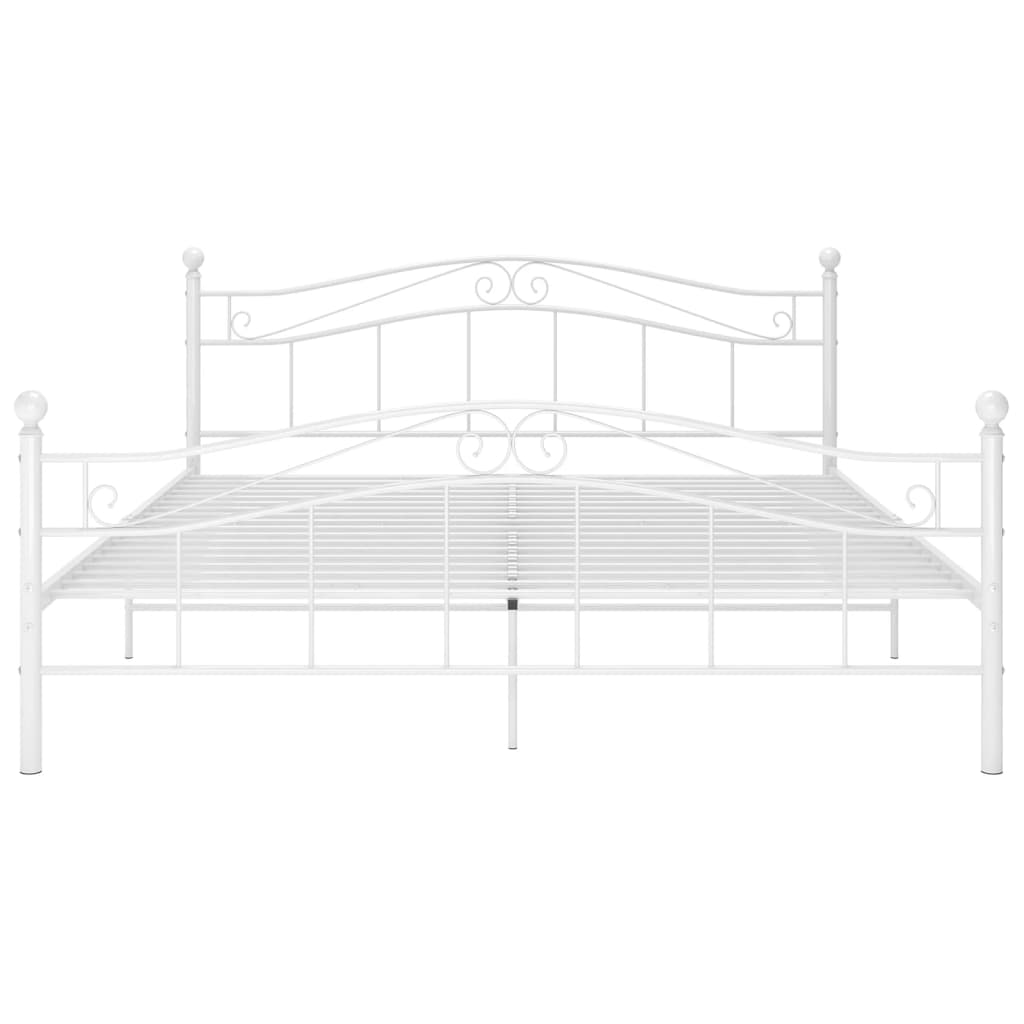 Bedframe metaal wit 180x200 cm is nu te koop bij PeponiXL, paradijselijk wonen!