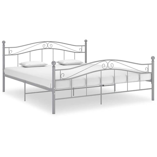 Bedframe metaal grijs 180x200 cm is nu te koop bij PeponiXL, paradijselijk wonen!