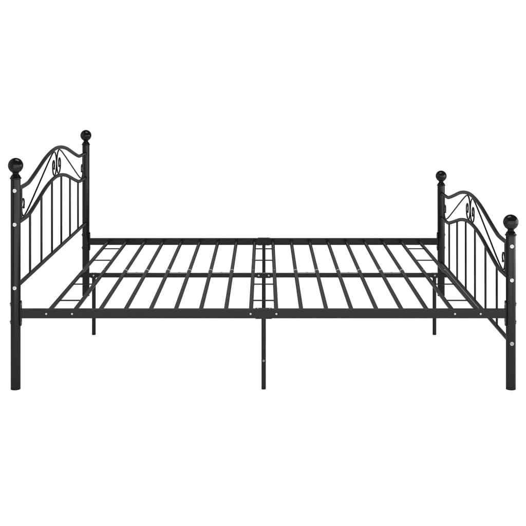 Bedframe metaal zwart 200x200 cm is nu te koop bij PeponiXL, paradijselijk wonen!