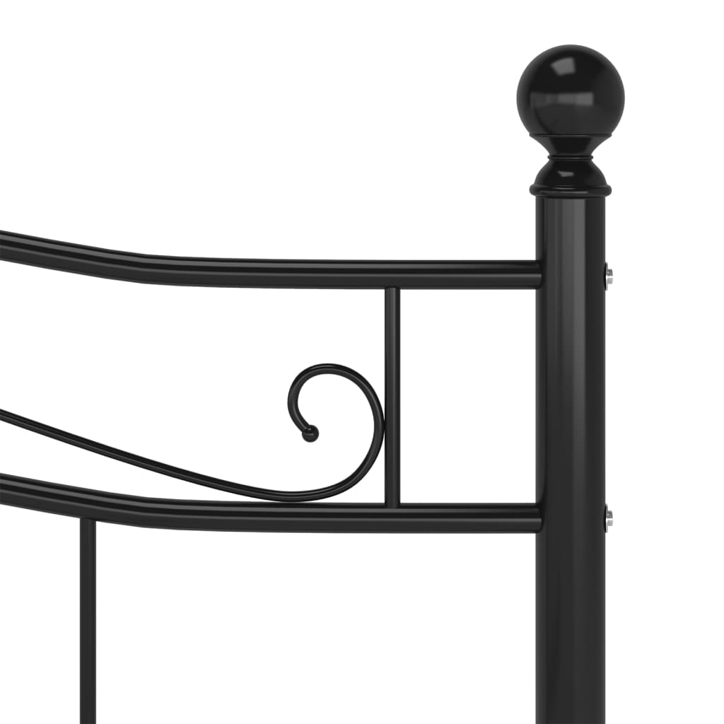 Bedframe metaal zwart 200x200 cm is nu te koop bij PeponiXL, paradijselijk wonen!